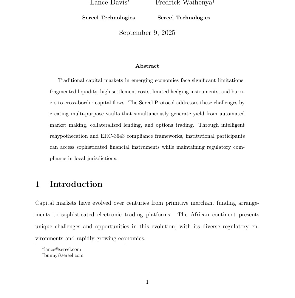 Abstract and introduction from page one of the protocol whitepaper, September 2025.
